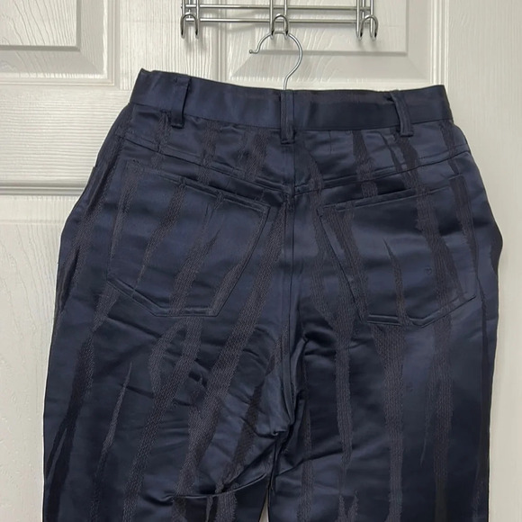 ! Valentino Jeans Silk navy blue pants size 27 - Picture 9 of 10